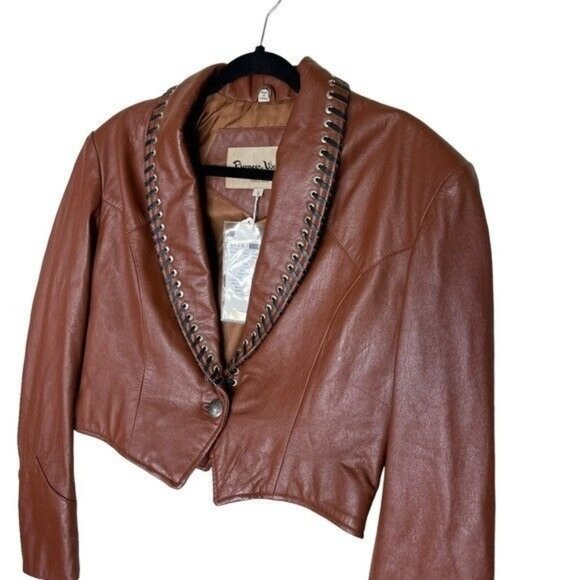 Vintage Pioneer Wear Women’s Western genuine leather jacket size Medium - Picture 3 of 12